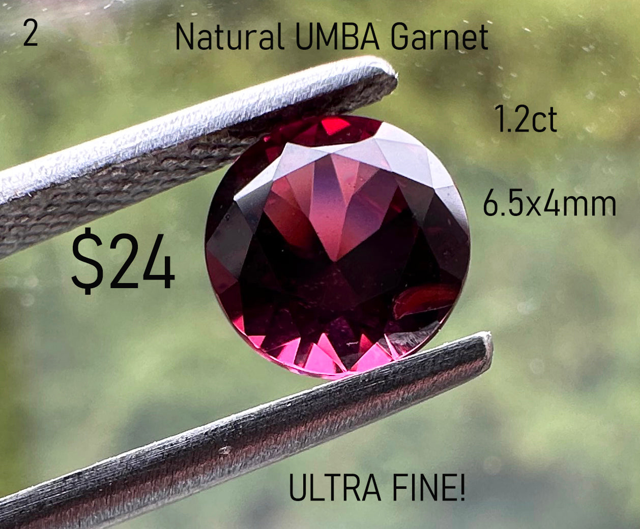 Garnet - Natural - Tanzania - UMBA Valley - 1.2ct