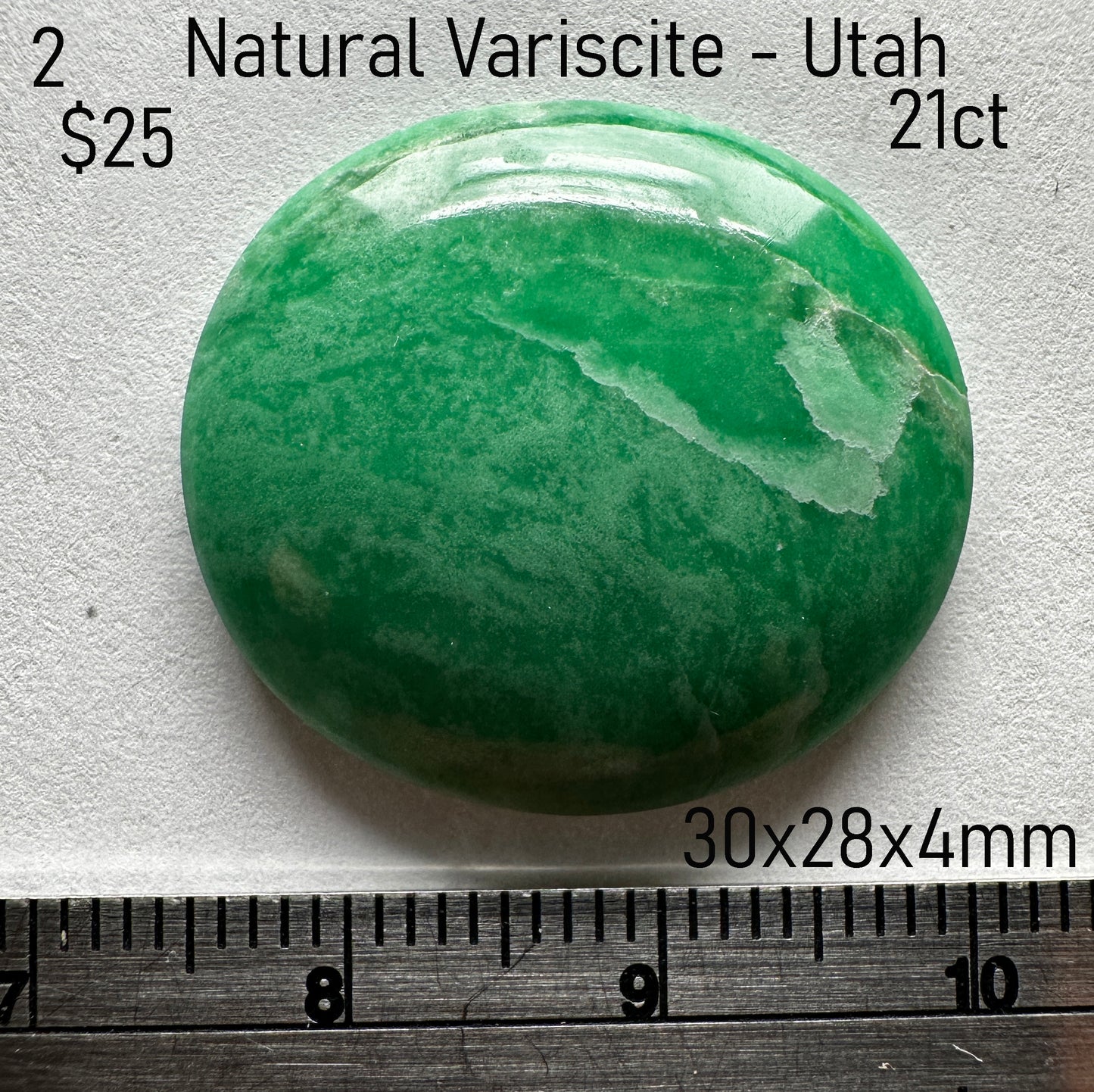 Variscite - Natural - Nevada - 21ct