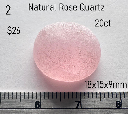 Rose Quartz - Natural - Madagascar - 20ct