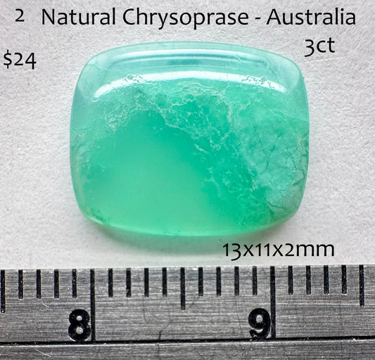 Chrysoprase - Natural - Australia - 3ct total