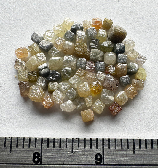 Diamond - Natural - Cubes - DRC - 21.3ct total