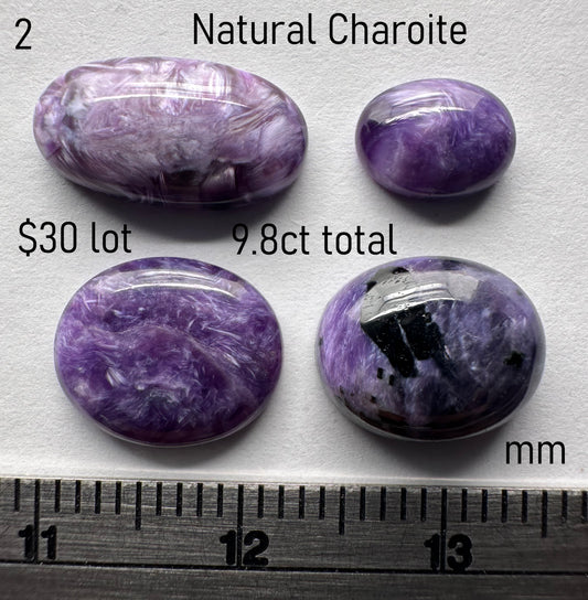 Charoite - Natural - Russia - 9.8ct total