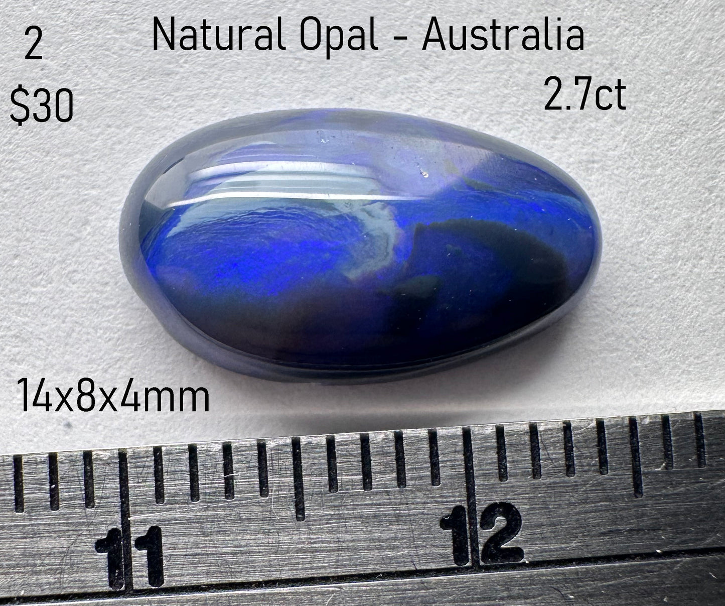 Opal - Natural - Lightning Ridge - Australia - 2.7ct