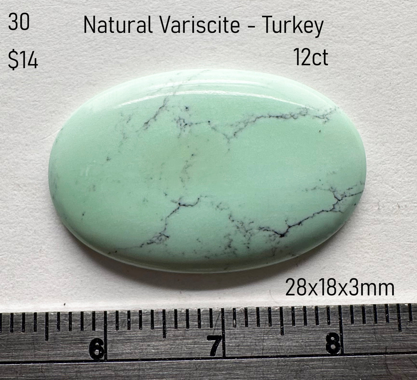 Variscite - Natural - Turkey - 12ct total