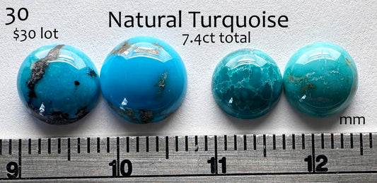 Turquoise - Natural - USA - 7.4ct total
