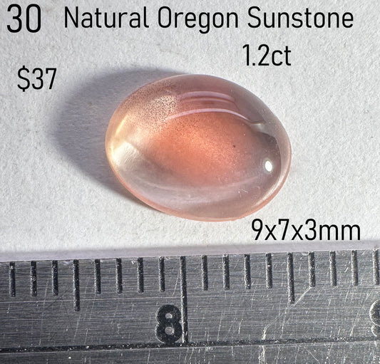 Sunstone - Natural - Oregon - 1.2ct total