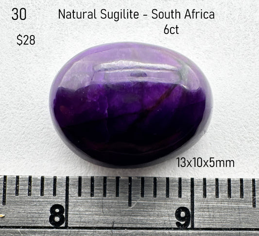Sugilite - Natural - South Africa - 6ct