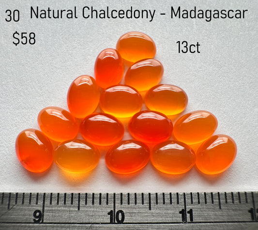 Chalcedony - Natural - Madagascar - 13ct total