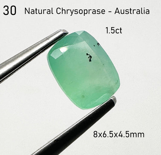Chrysoprase - Natural - Australia - 1.5ct total