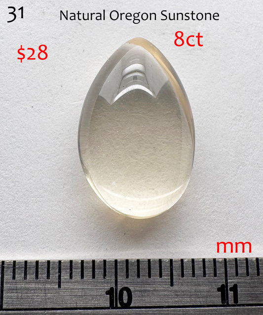 Sunstone - Natural - Oregon - 8ct