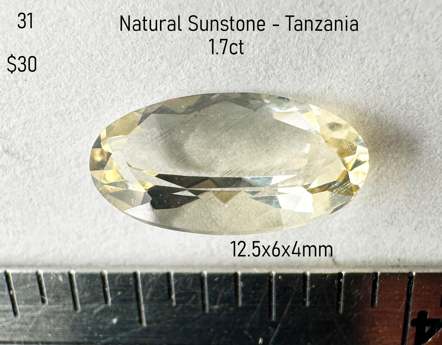 Sunstone - Natural - Tanzania - 1.7ct