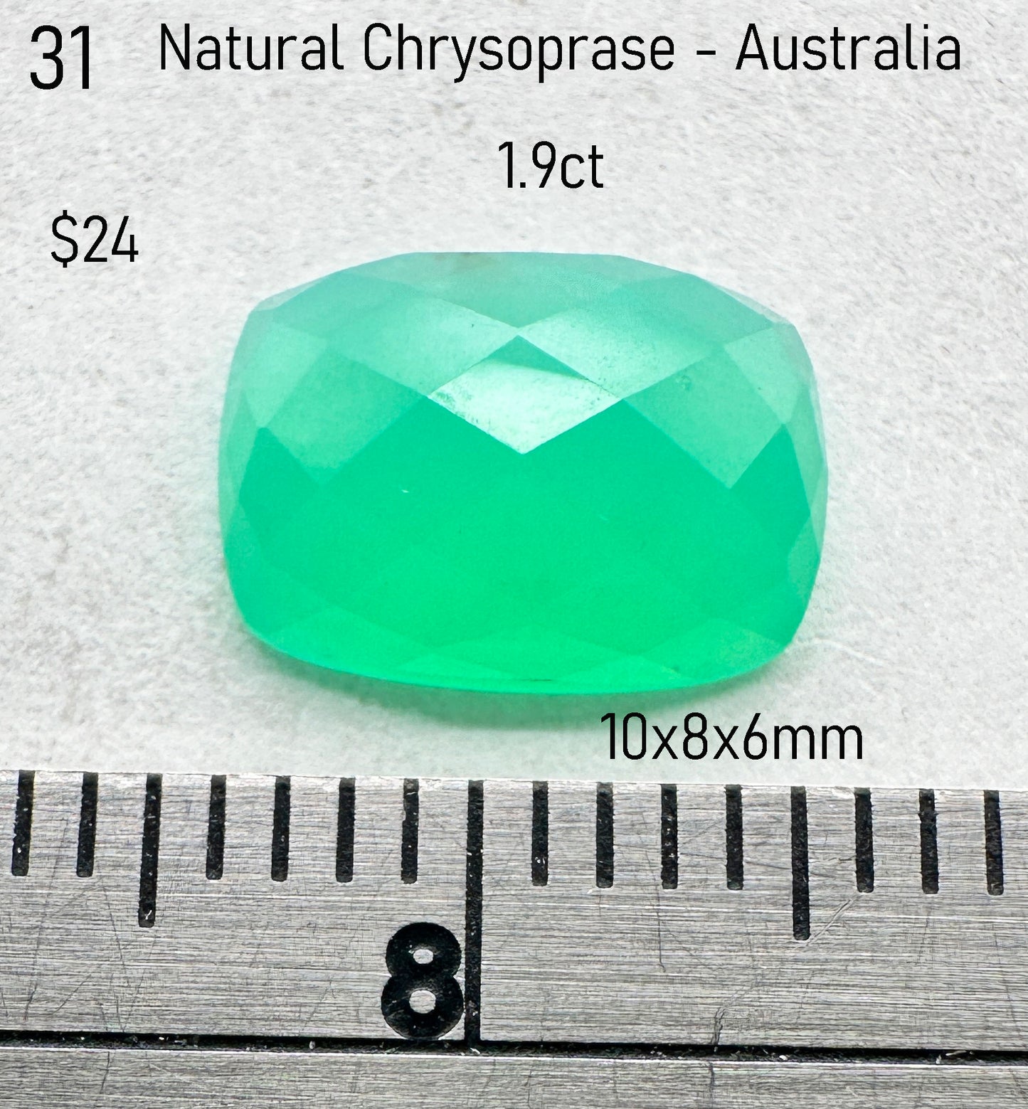 Chrysoprase - Natural - Australia - 1.9ct