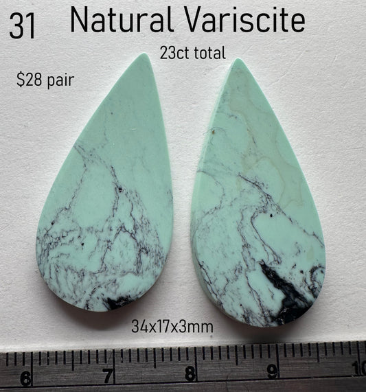 Variscite - Natural - Turkey - 23ct total