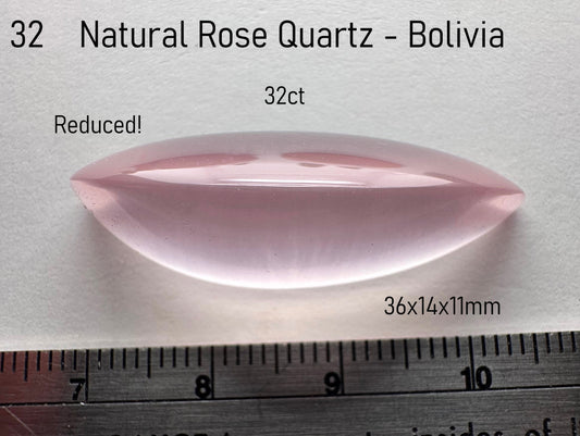 Rose Quartz - Natural - Bolivia - 32ct total