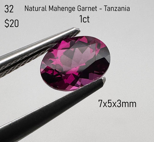 Garnet - Natural - Mahenge - Tanzania - 31ct total