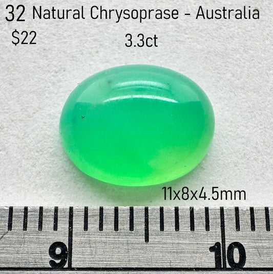 Chrysoprase - Natural - Australia - 3.3ct