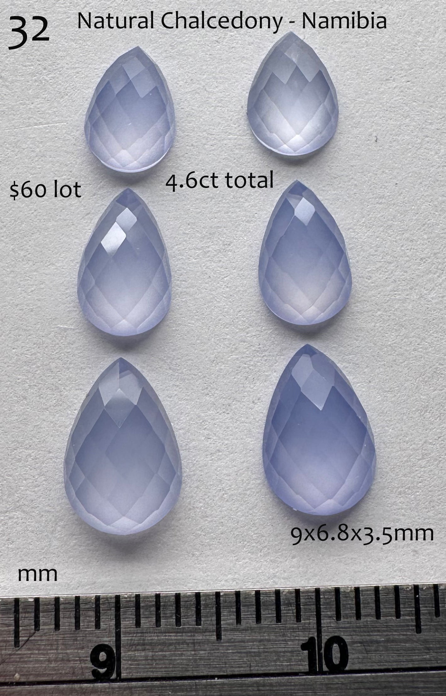 Chalcedony - Natural - Namibia - 4.6ct total