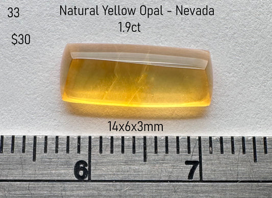 Opal - Natural - Yellow - Nevada - 1.9ct