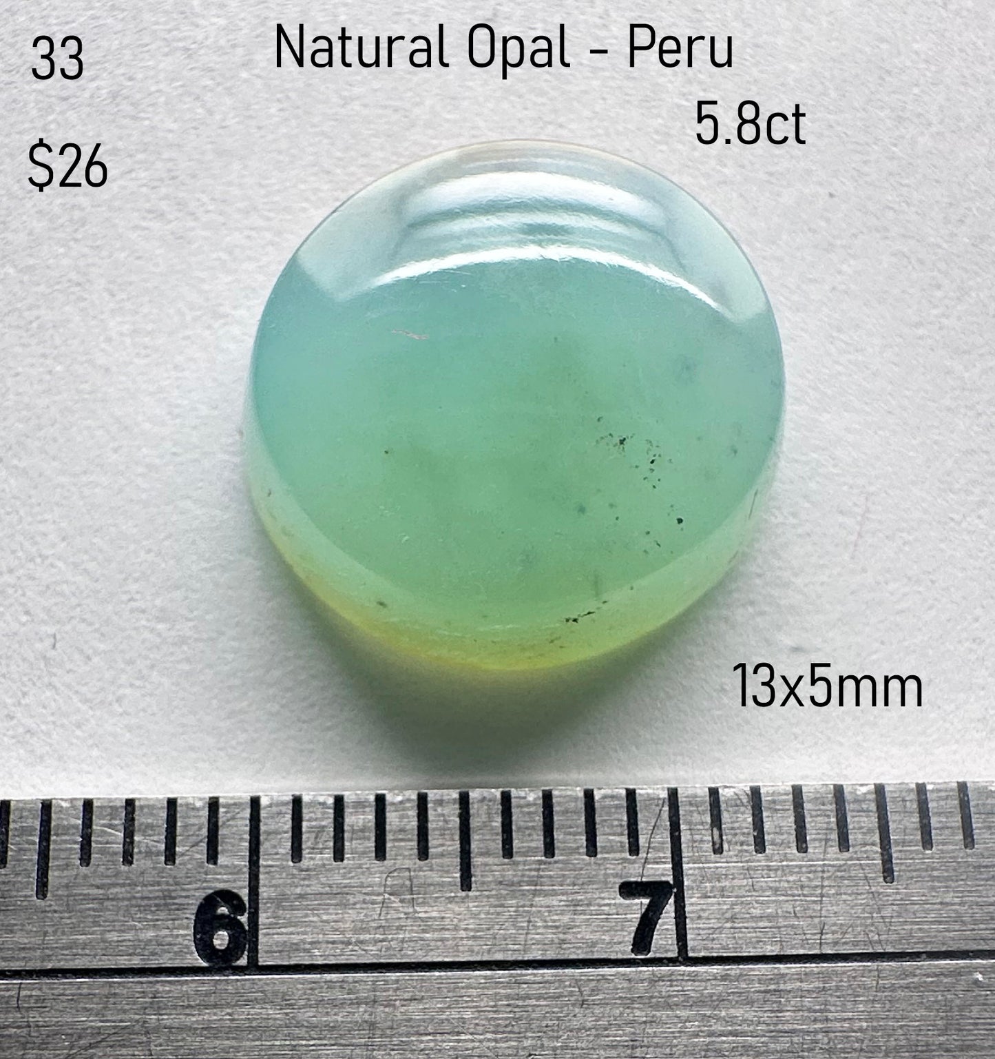 Opal - Natural - Peru - 5.8ct