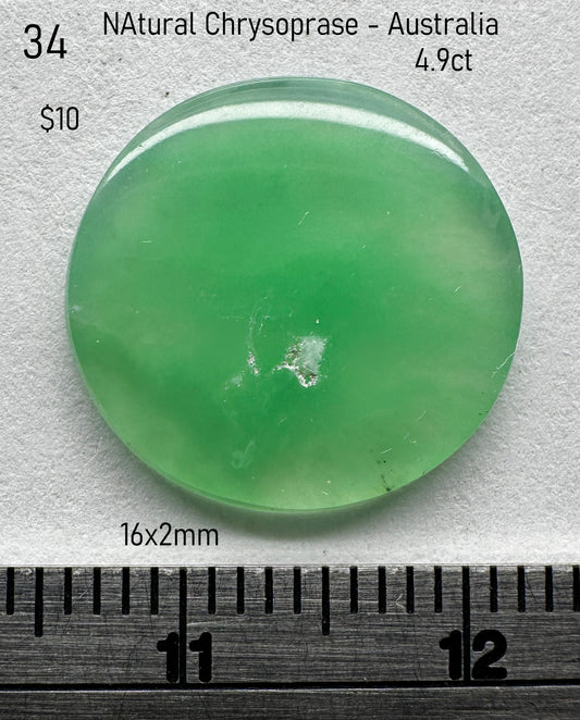 Chrysoprase - Natural - Australia - 4.9ct