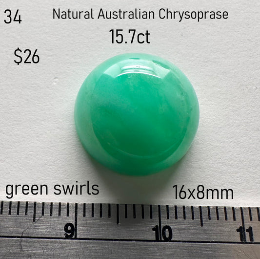 Chrysoprase - Natural - Australia - 15.7ct