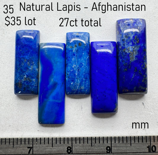 Lapis - Natural - Afghanistan - 27ct total