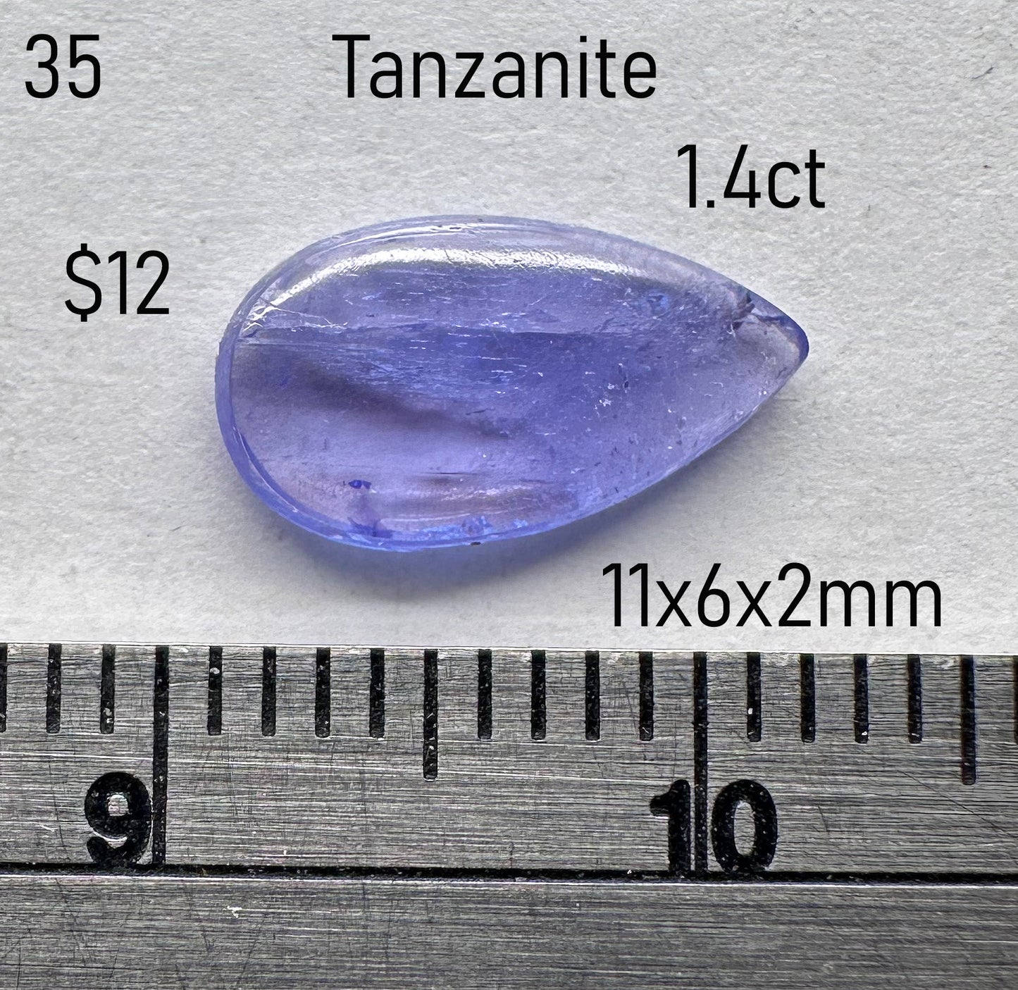 Tanzanite - Heated - Tanzania - 1.4ct