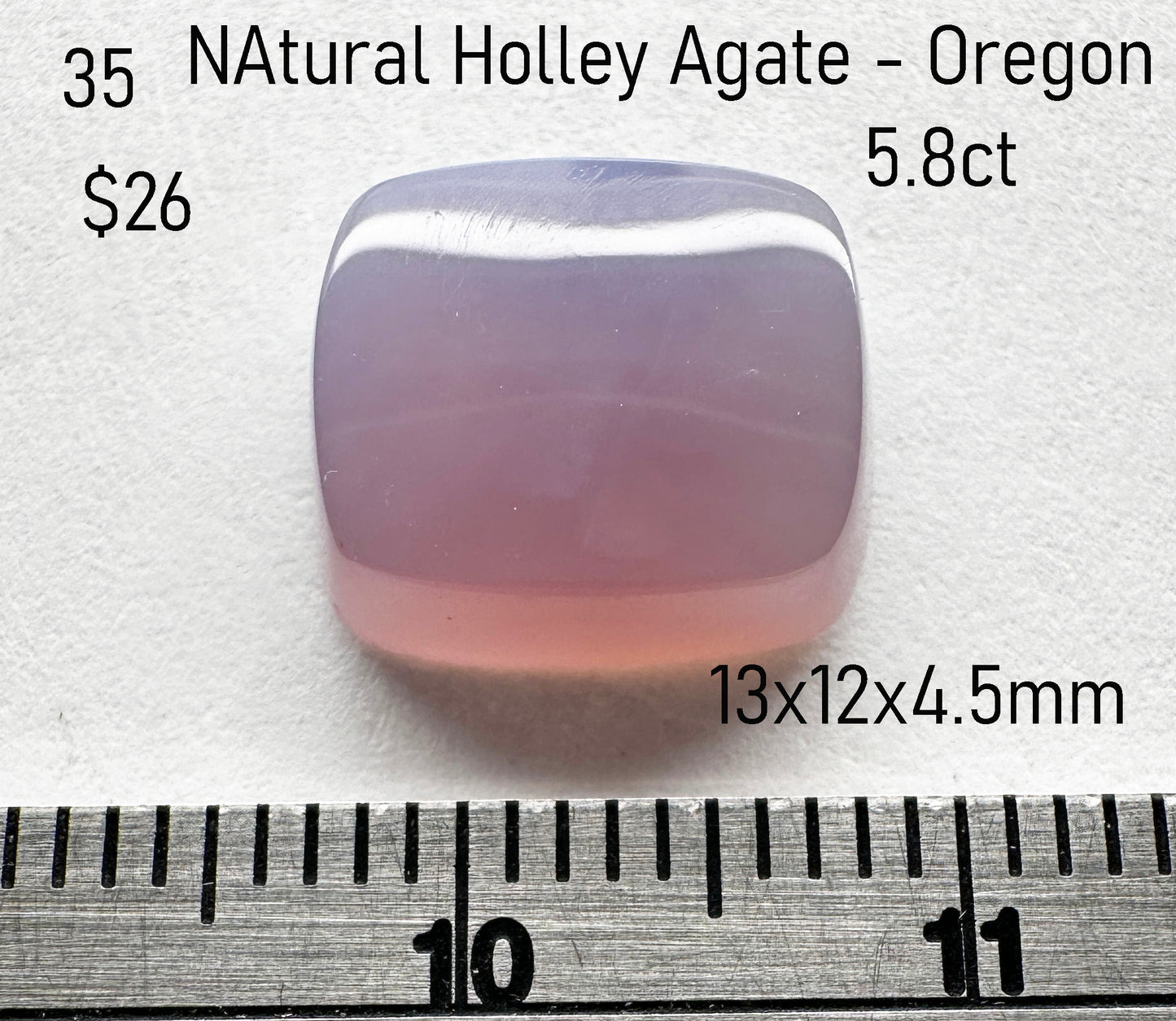 Holley Agate - Natural - Oregon - 5.8ct