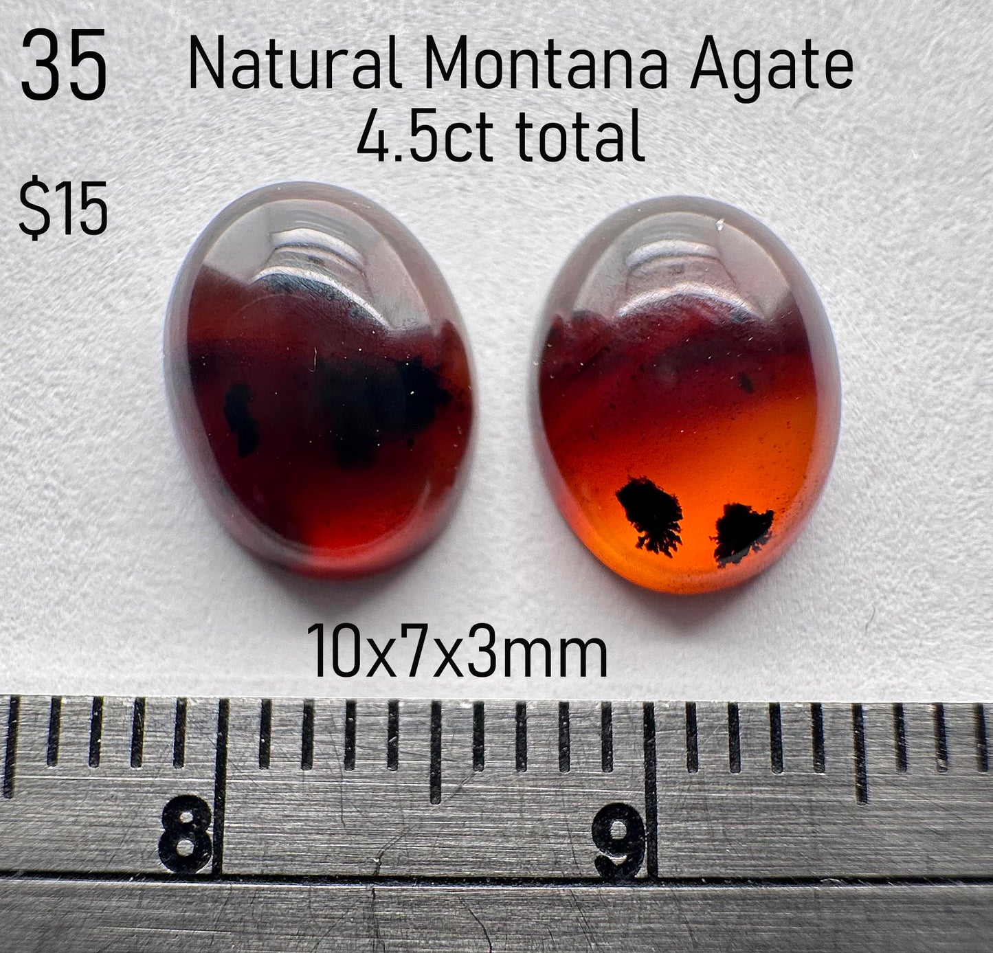 Montana agate - Natural - Montana - 4.5ct total