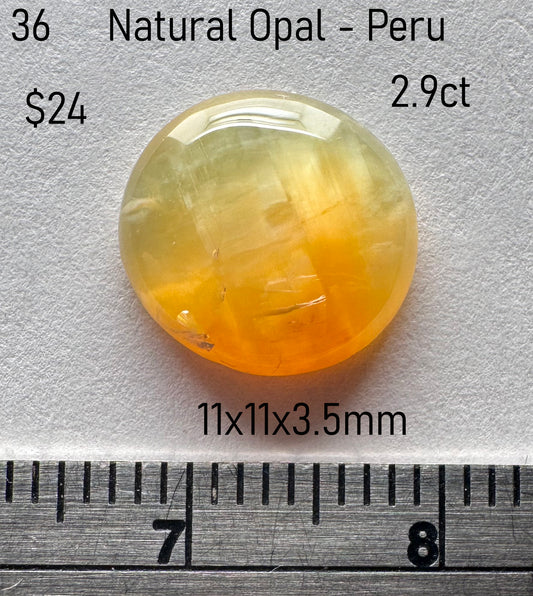 Opal - Natural - Yellow - Peru - 2.9ct
