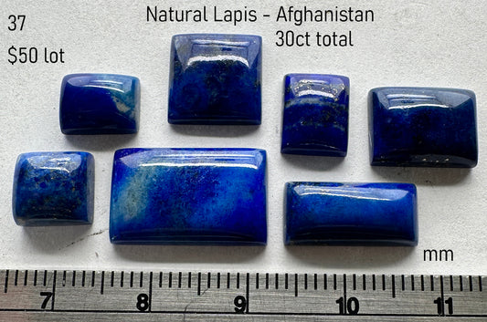 Lapis - Natural - Afghanistan - 30ct total