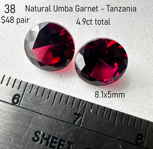 Garnet - Natural - Umba Tanzania - 4.9ct total