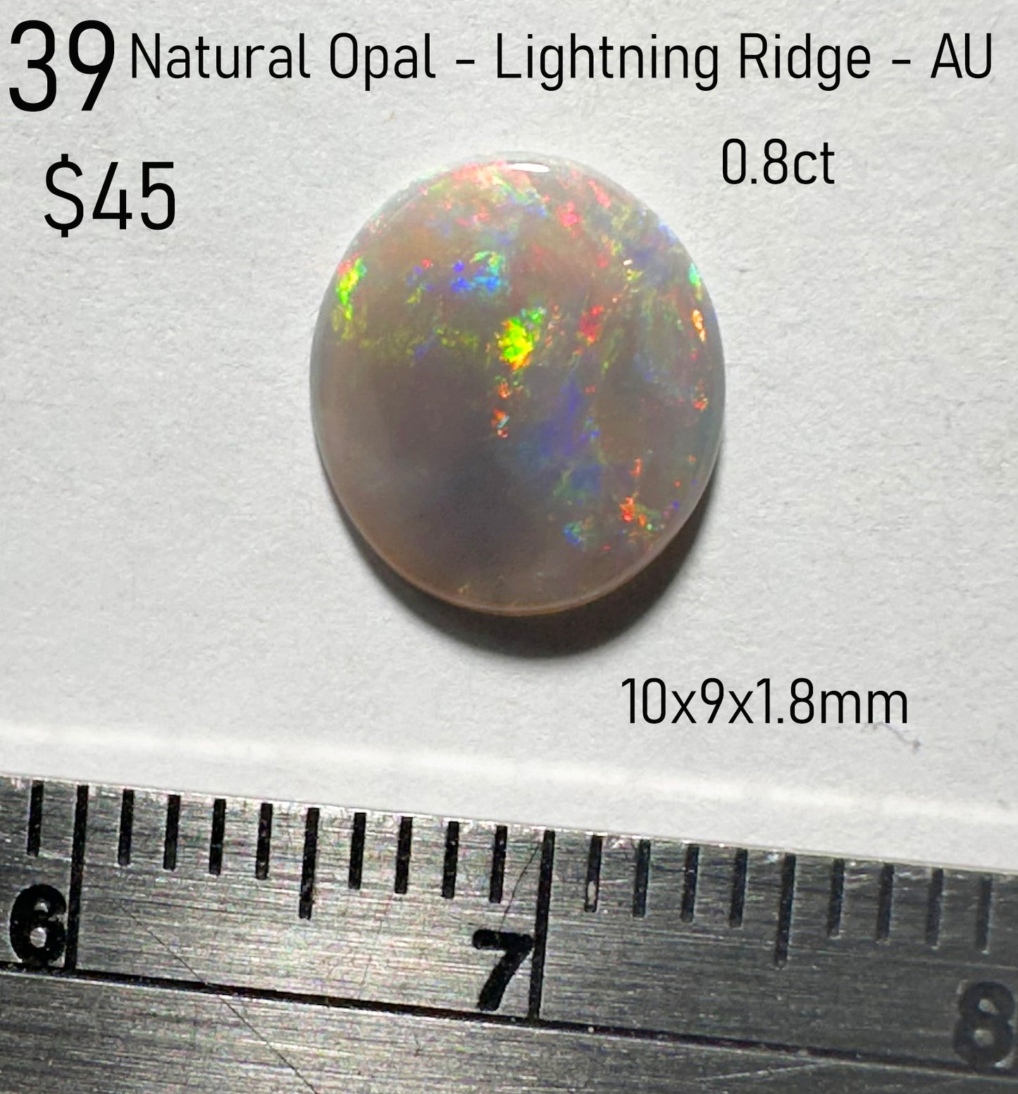 Opal - Natural - Lightning Ridge - Australia - 0.87ct