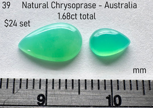 Chrysoprase - Natural - Australia - 1.68ct total