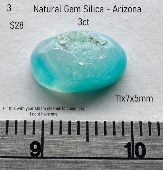 Gem Silica - Natural - Arizona - 3ct