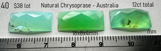 Chrysoprase - Natural - Australia - 12ct total