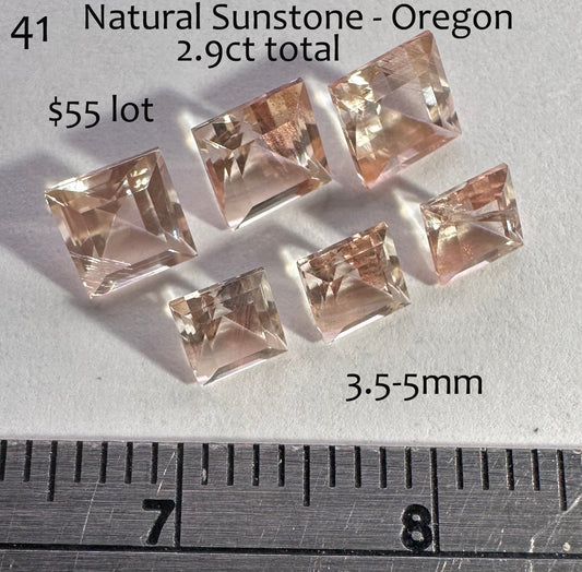 Sunstone - Natural - Oregon - 2.9ct total