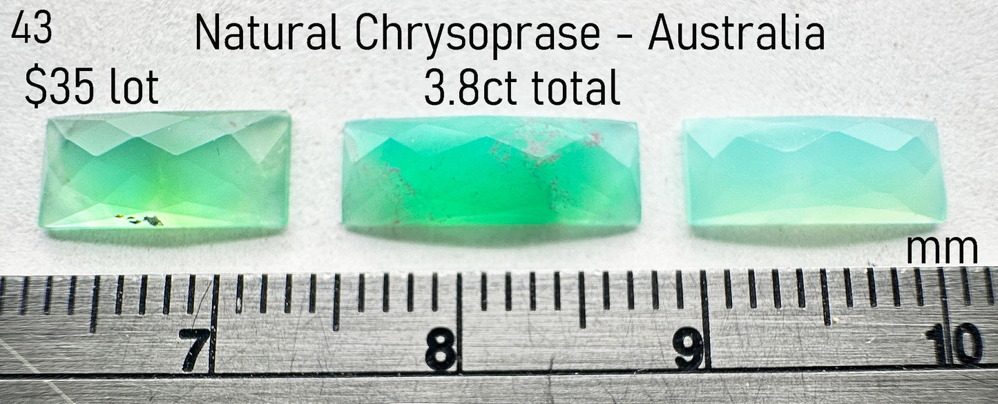 Chrysoprase - Natural - Australia - 3.8ct total