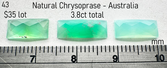 Chrysoprase - Natural - Australia - 3.8ct total