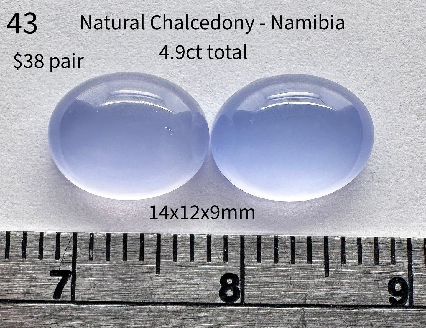 Chalcedony - Natural - Namibia - 4.9ct total