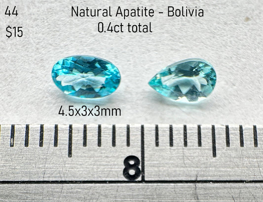 Apatite - Natural - Madagascar - 0.4ct total