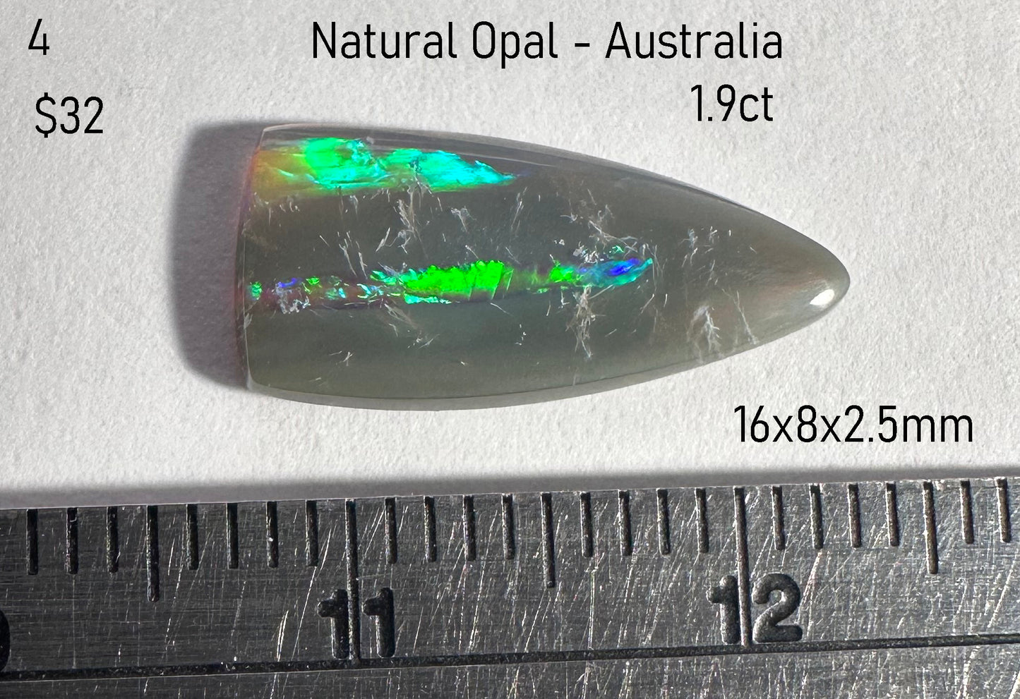 Opal - Natural - Lightning Ridge - Australia - 1.9ct