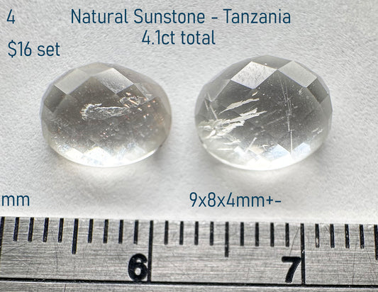 Sunstone - Natural - Tanzania - 4.1ct total