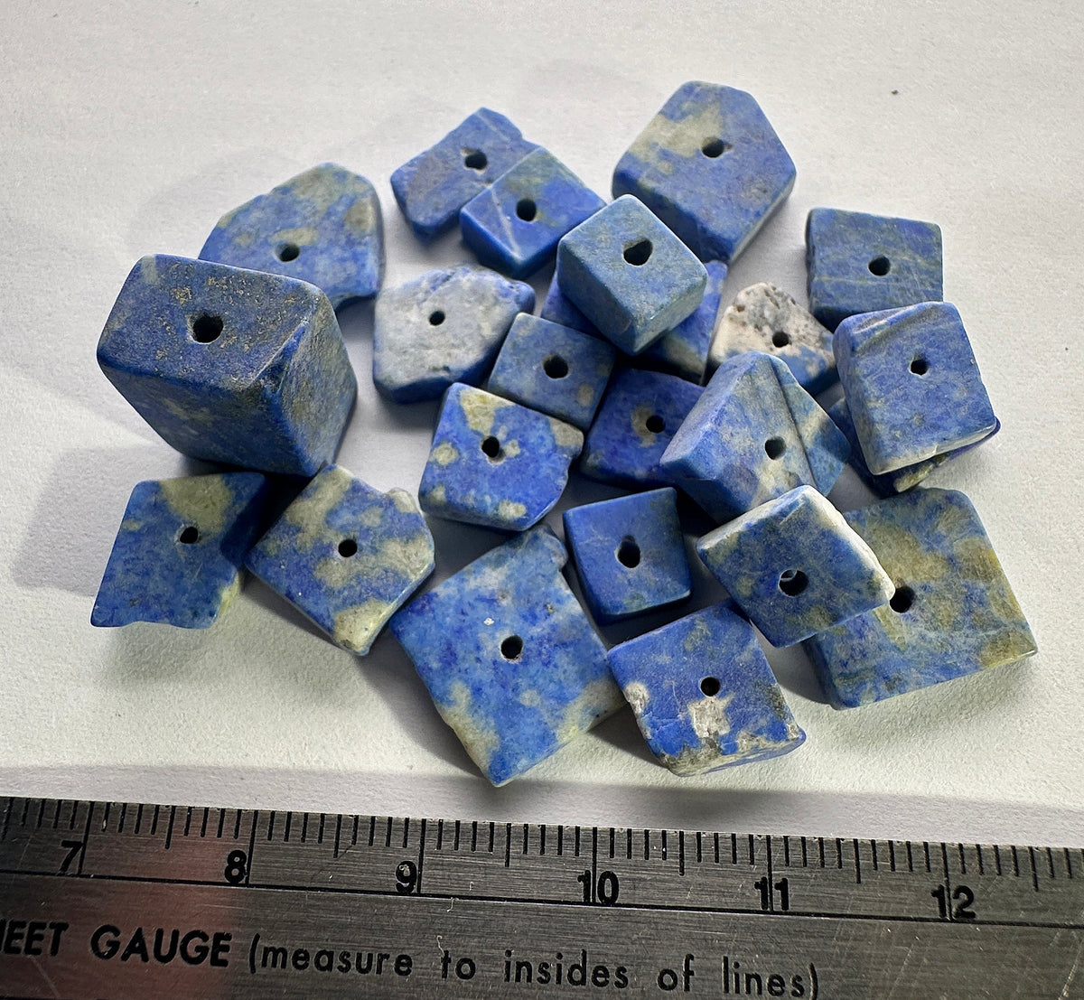 Lapis Beads - Natural - Afghanistan - 97ct total