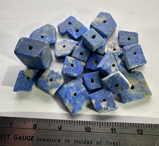 Lapis Beads - Natural - Afghanistan - 97ct total