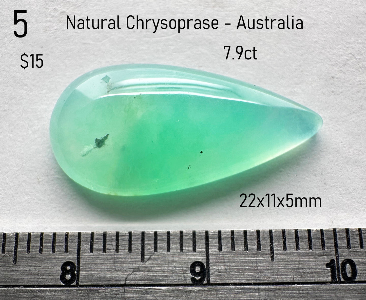 Chrysoprase - Natural - Australia - 7.9ct