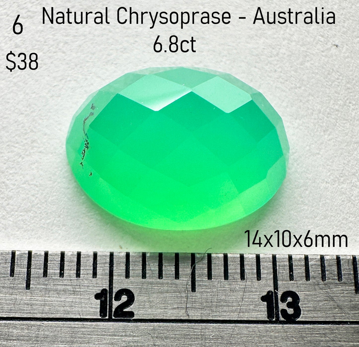Chrysoprase - Natural - Australia - 6.8ct