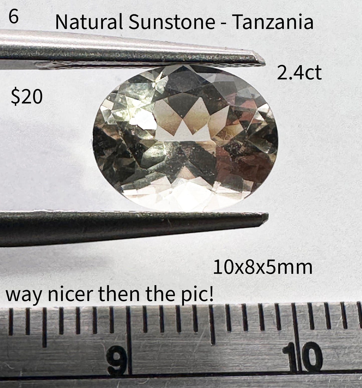 Sunstone - Natural - Tanzania - 2.4ct