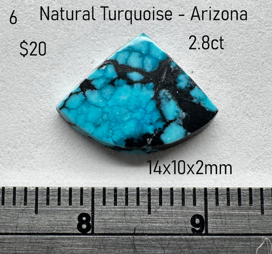 Turquoise - Natural - Arizona - 2.8ct
