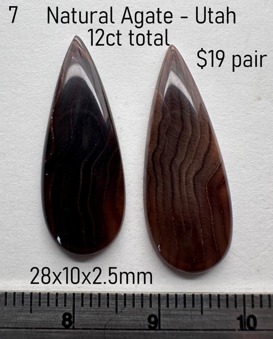 Agate - Natural -  USA - 12ct